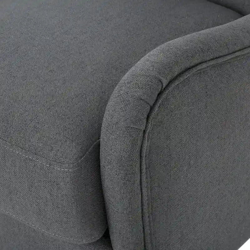 Sessel mit hoher Rückenlehne, Flügelrücken, ausgestellten Armlehnen und Birkenbeinen