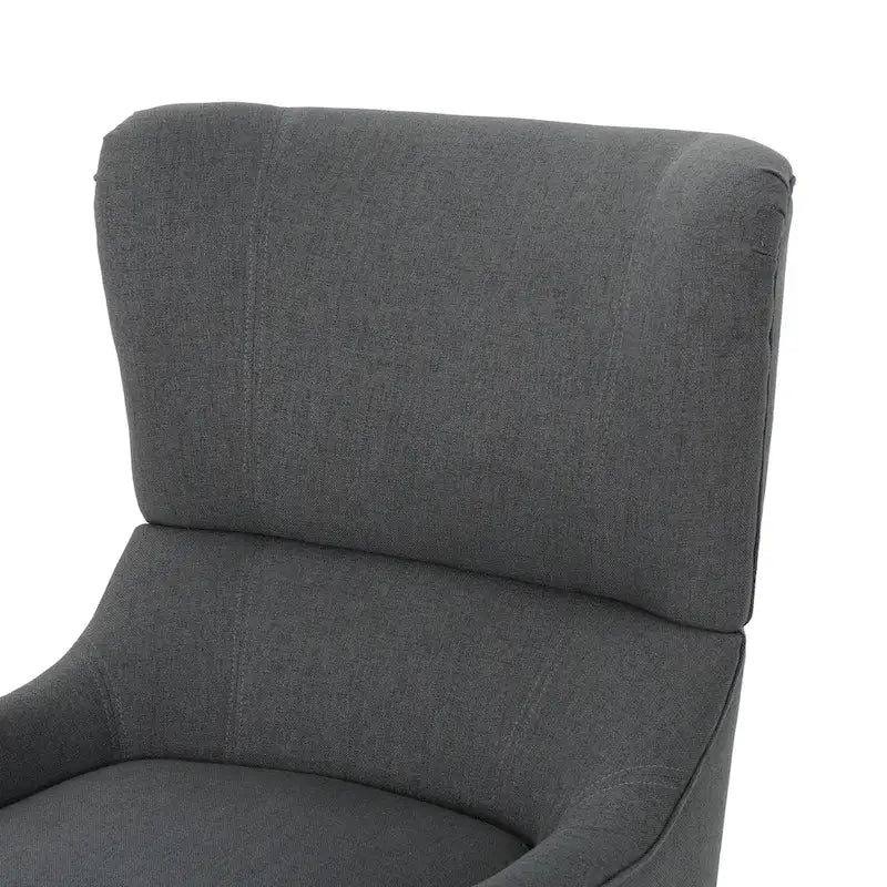 Sessel mit hoher Rückenlehne, Flügelrücken, ausgestellten Armlehnen und Birkenbeinen