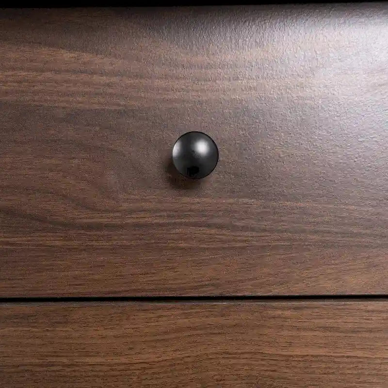 Meuble TV moderne du milieu du siècle de 63" avec portes coulissantes et tiroirs