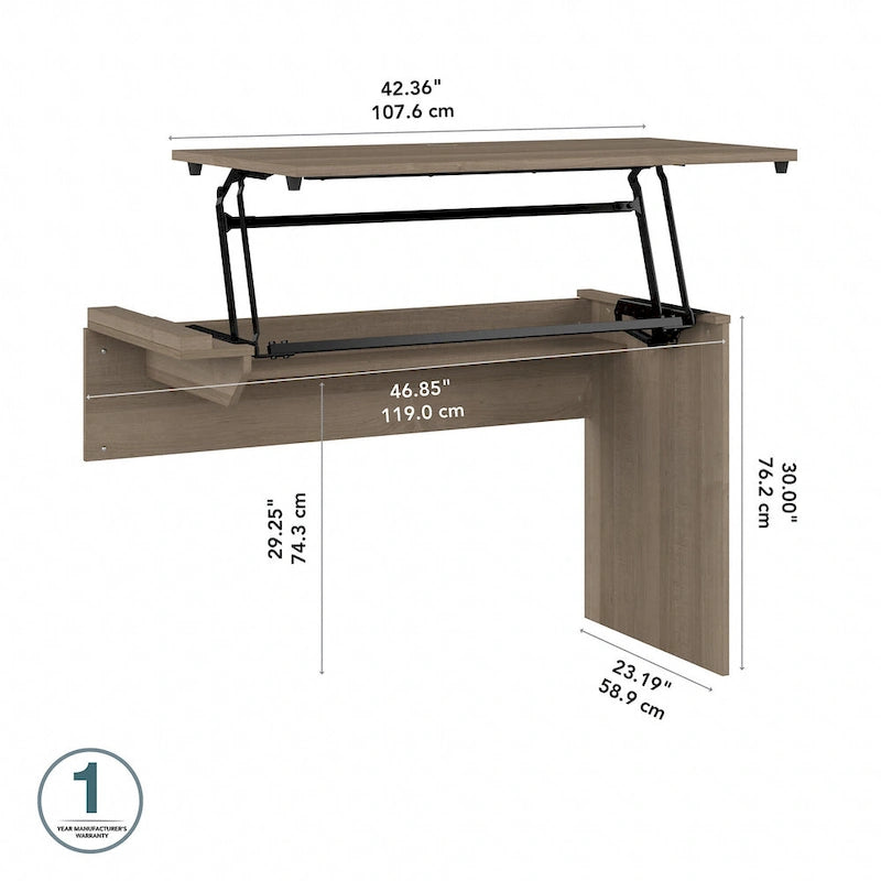 Raccordo per scrivania sit-stand a 3 posizioni