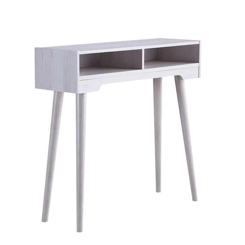 Mid-Century-Modern-Konsolentisch mit 2 Ablagen