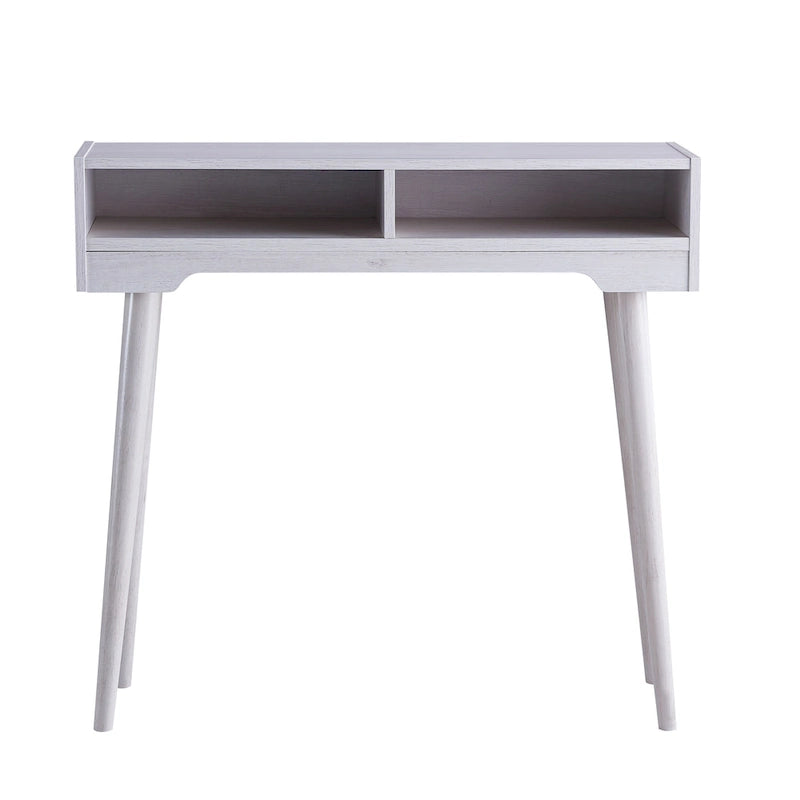 Mid-Century-Modern-Konsolentisch mit 2 Ablagen