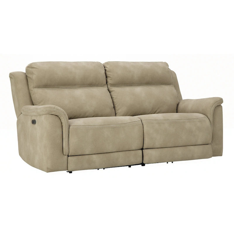 Elektrisch verstellbares Relaxsofa aus Kunstleder mit Schwerelosigkeitsdesign und USB-Anschluss