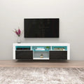 Mueble flotante de TV montado en la pared con luces LED de 16 colores - compatible con televisores de hasta 70"