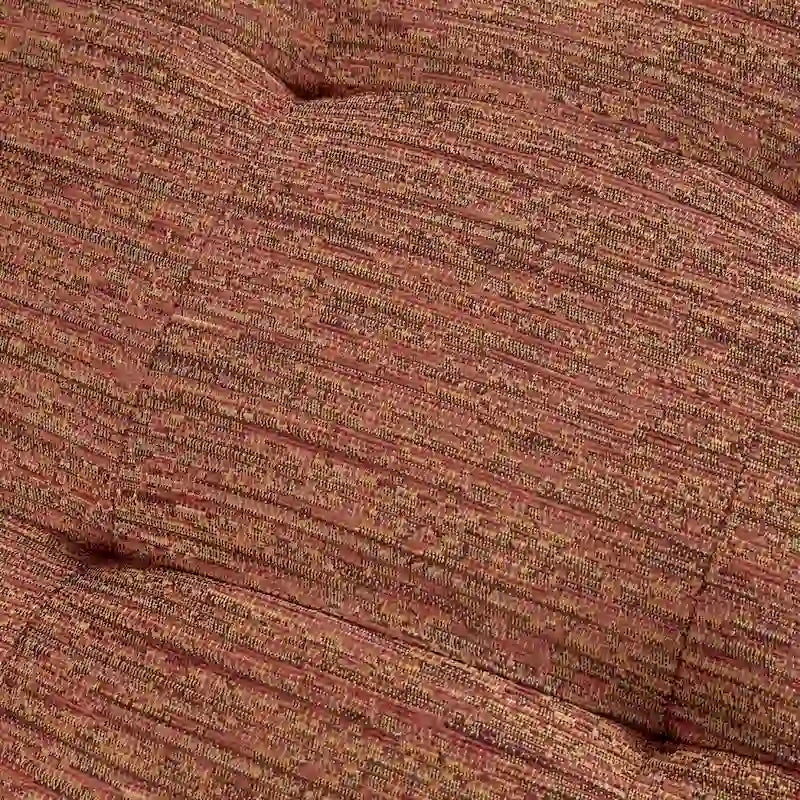 Gepolsterter Mid-Century-Modern-Sessel mit angewinkelten Holzarmlehnen