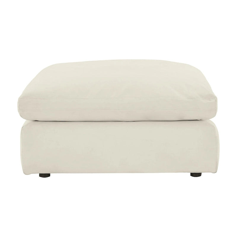Pouf decorativo oversize in similpelle scamosciata con imbottitura in piuma e schiuma
