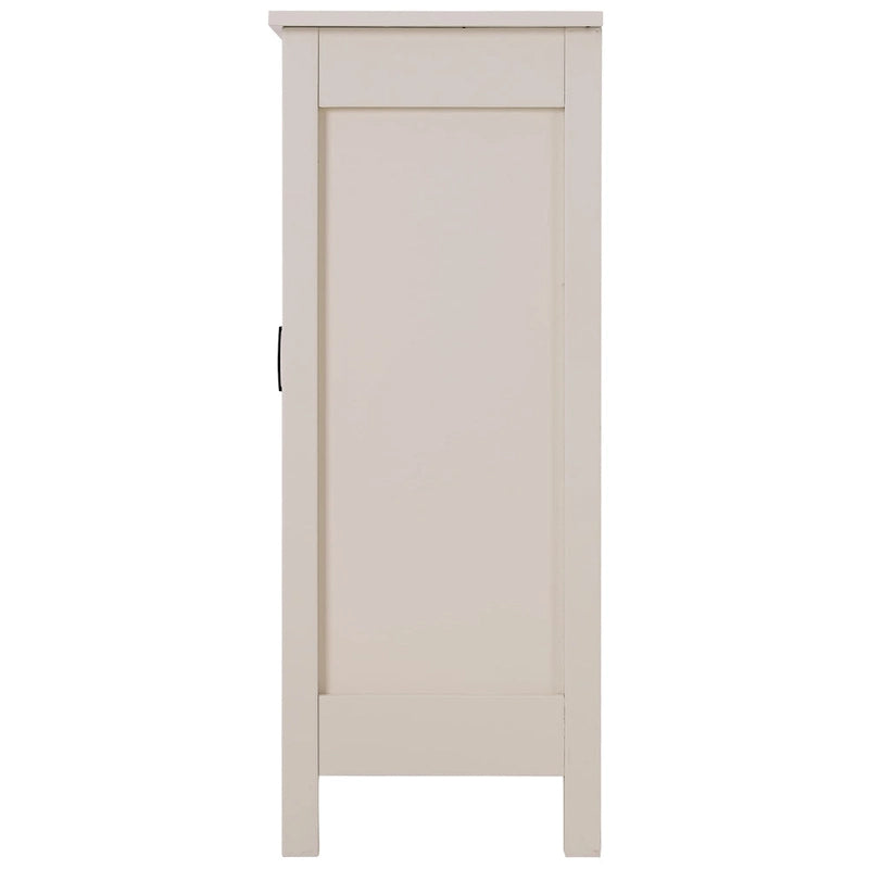 Farmhouse Bathroom Floor Storage Cabinet with Sliding Barn Door