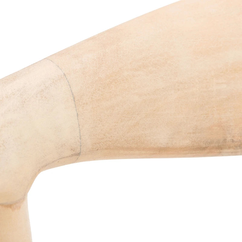 Sillón decorativo de ratán trenzado con estructura de madera de mediados de siglo