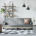 Fabric Sleeper Sofa with Adjustable Backrest & Armrests