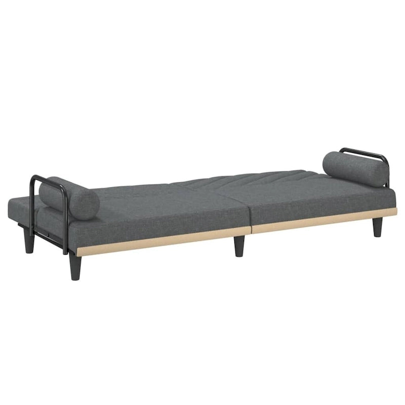 Fabric Sleeper Sofa with Adjustable Backrest & Armrests