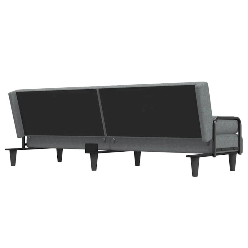 Fabric Sleeper Sofa with Adjustable Backrest & Armrests