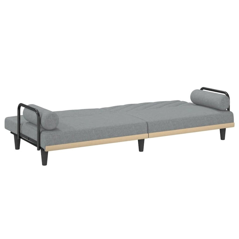 Fabric Sleeper Sofa with Adjustable Backrest & Armrests