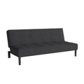 Sofá cama futón convertible con colchón de tela capitonado