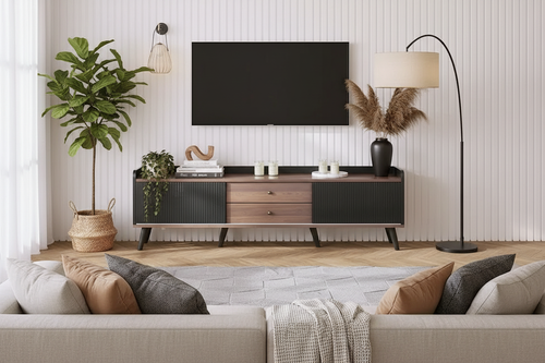 TV Cabinet Rich Interior Scene