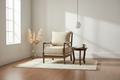 Wide angle spindle chair room